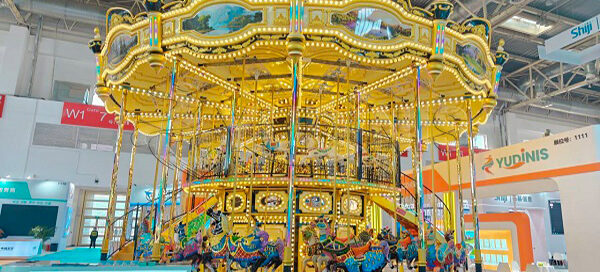 2024 double decker carousel ride in trade show