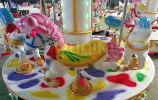 FRP small size carousel horse ride