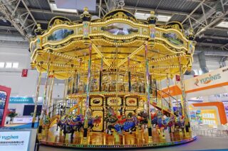 2 story carousel ride for sale in Dinis factory