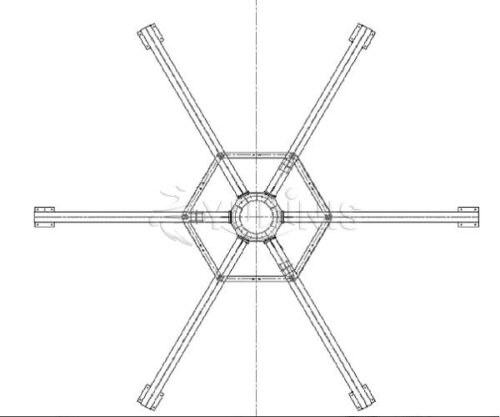 H steel chassis of our double storey carousel