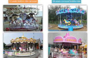 12 seats &16 seats carousel kiddie ride for sale