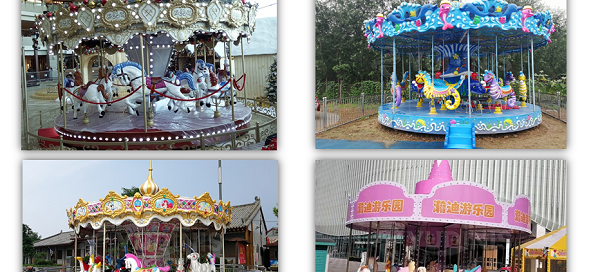 12 seats &16 seats carousel kiddie ride for sale