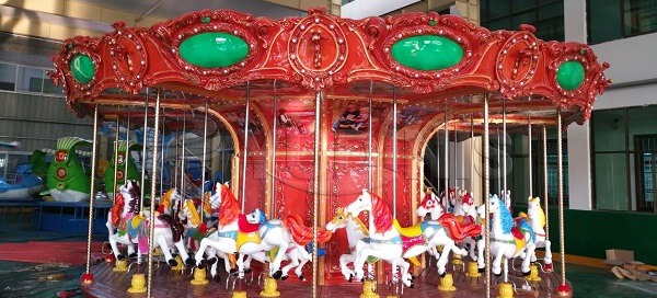 24 seats indoor mall carousel horse ride for sale