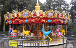 30 seats carousel animals in amusement park