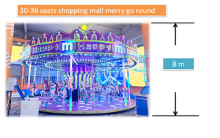 8m height shopping mall merry go round