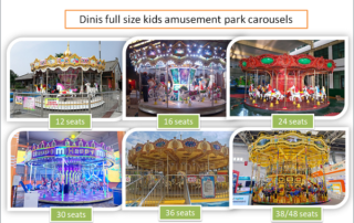 Dinis 12-48 seats kids amusement park carousels