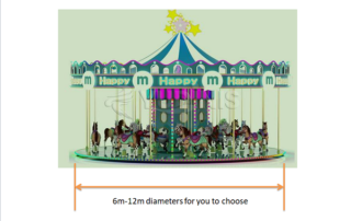 full size indoor carousel for shopping mall