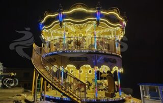 outdoor double decker merry go round in Chile