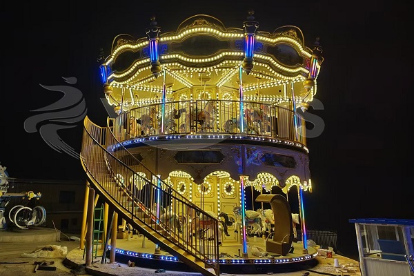 outdoor double decker merry go round in Chile