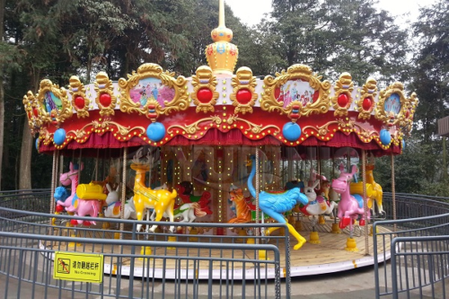 36 seats amusement park carousel animals