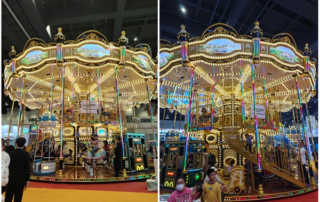 Double Decker carousel in shopping mall