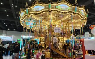 double storey carousel amusement park ride for sale