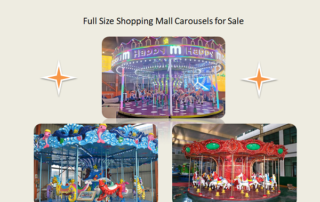 full size shopping mall carousel rides