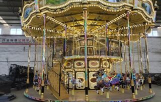 new double decker carousel built by Dinis factory