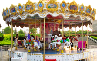 Dinis amusement park vintage merry go round for sale