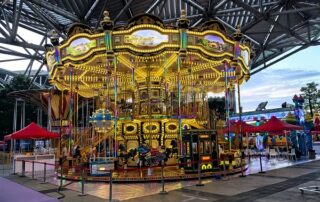 luxurious Double Decker merry go round ride